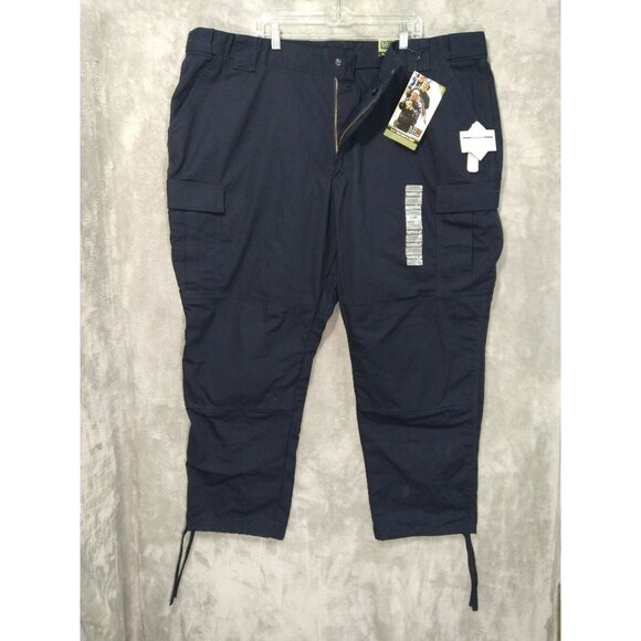 5.11 Tactical Pants Mens 4XL Navy Blue Flex Tac TDU Ripstop Cargo Military - Picture 1 of 12